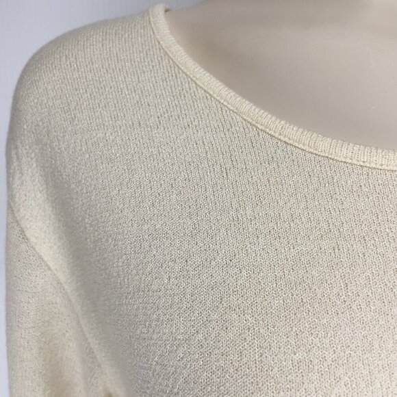 MONARI by Bosch Textil Semi-Sheer Scoop Neck Short Sleeves Tunic Top US 12 CA 10 - Picture 4 of 7